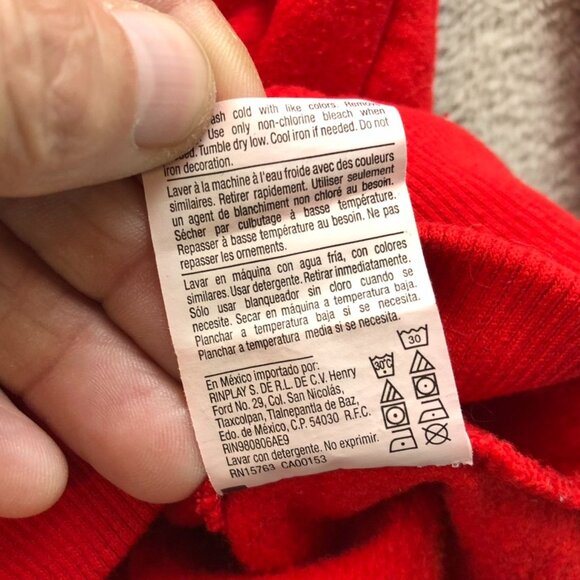 Champion Mens Sweatshirt Small Crew Neck Pullover Activewear Red Casual Classic - Picture 11 of 13